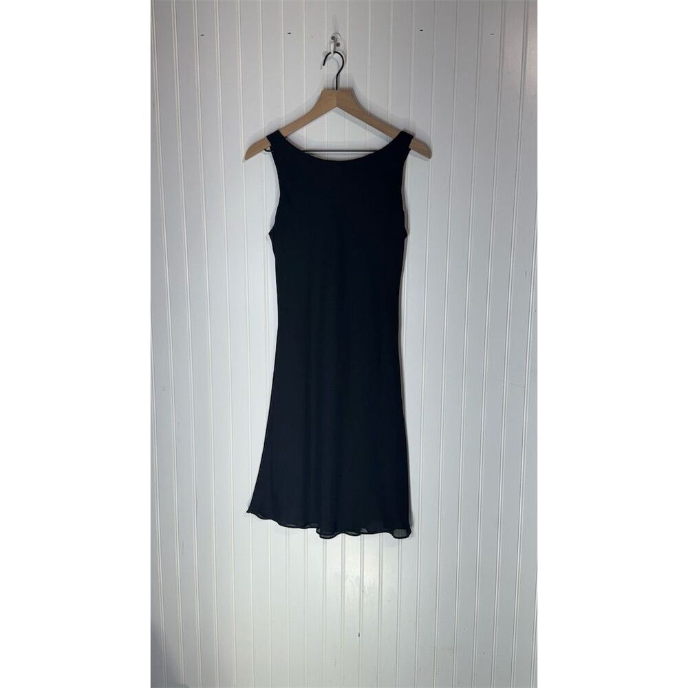 Vintage Y2K Jump Black Fit‎ & Flare Dress 11/12 USA Made 100% Poly Grunge Party